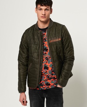 Superdry Air Corps Padded Liner Férfi Kabát Khaki | HAQRZ2378